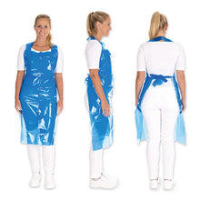 Latzschürze  LD-PE 60 my extra stark blau 150x100cm
