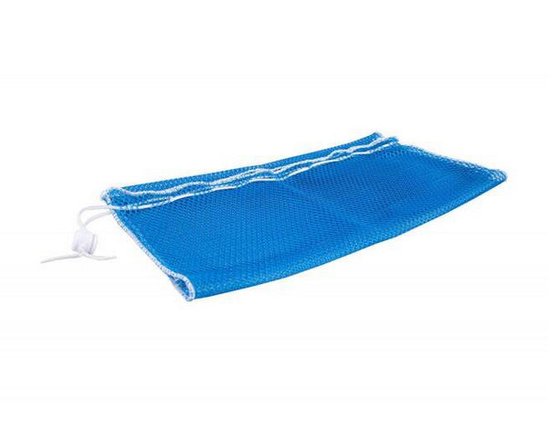 Wäschenetz mit Kordelstopper blau weiss 50x70 cm