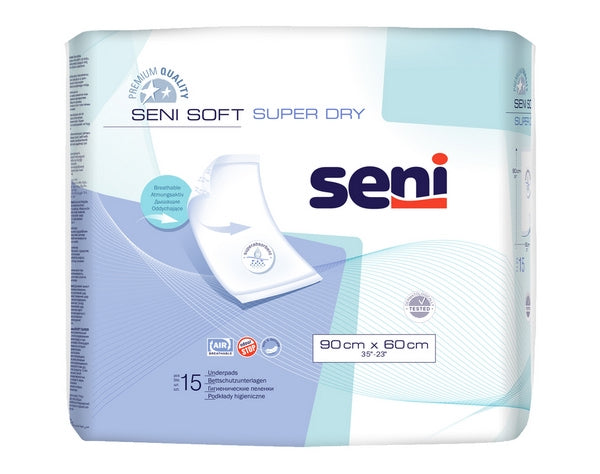 Seni Soft Superdry Krankenunterlagen 90 x 60cm mit Superabsorber