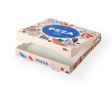 Pizzakarton Wave bedruckt 32 x 32 x 4 cm