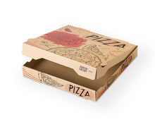 Pizzakarton KRAFT bedruckt 28 x 28 x 4 cm