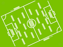 Tischset Linclass-Premium Fussballfeld 40 x 30 cm