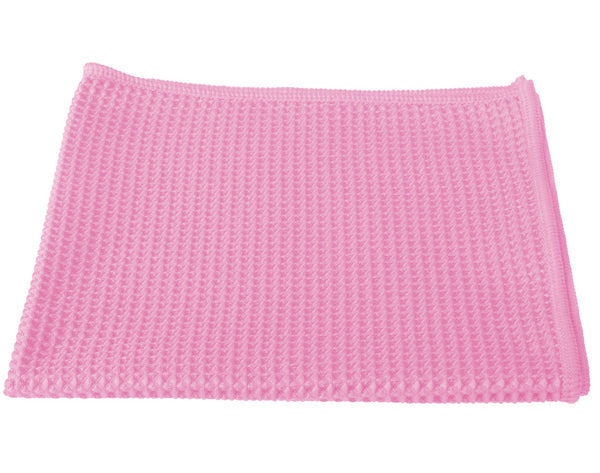 Microfaser Waffel- tuch 290 g/m2 rosa 40 x 40 cm