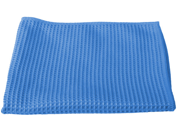 Microfaser Waffel- tuch 290 g/m2 blau 40 x 40 cm