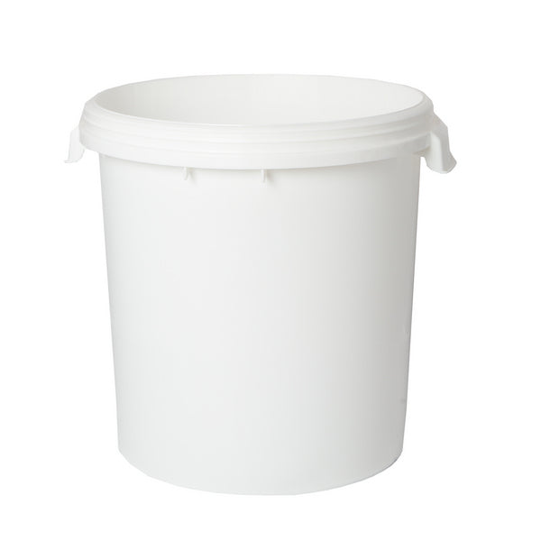 Rundeimer mit Griffen ohne Deckel weiss 30 Liter