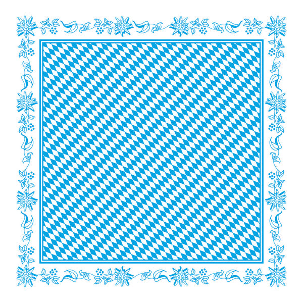 Tischdecken Linclass Bayern 80x80 cm, 1/8 Falz