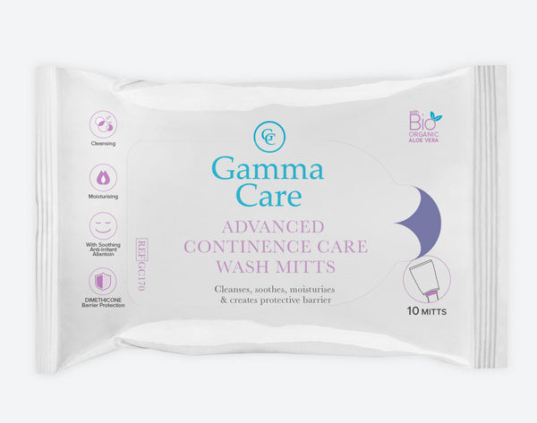 Gamma Care Advanced Waschandschuh weiss 1x 10 Stk