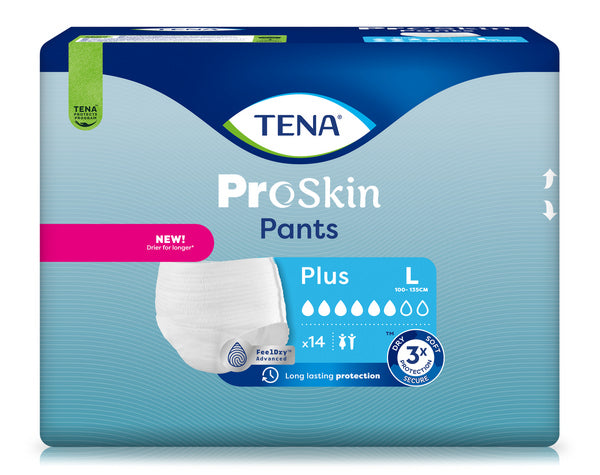 TENA Pants Plus ProSkin large,blau