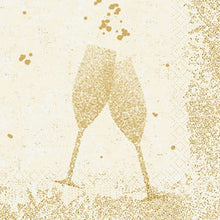 Zelltuch Servietten 3-lagig 1/4 Falz Celebrate Cream 33 x 33 cm