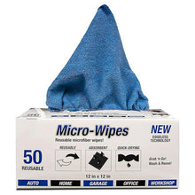 Micro-Terry Einweg- Microfasertuch blau 24x24cm