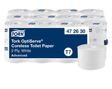 WC-Papier ohne Hülse OptiServe Advanced weiss, 2-lagig, T7 9,3x13
