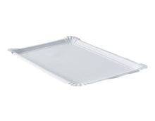 Teller rechteckig Karton weiss 23x33 cm