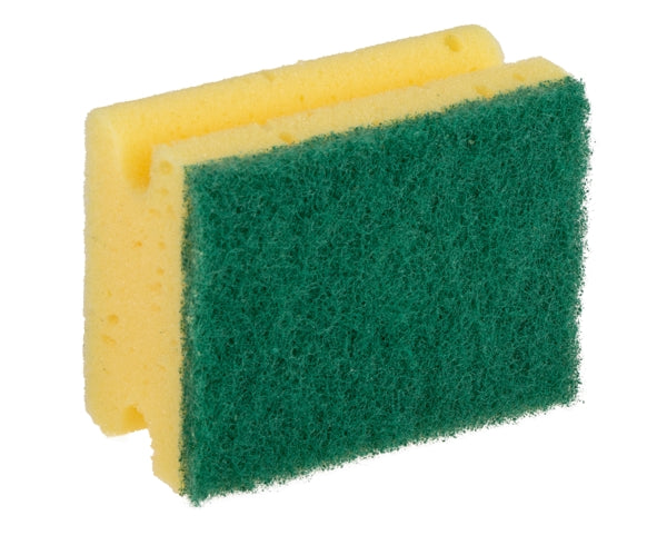 Pad-Schwamm klein mit grünem Pad gelb, grün 95x70x48 mm