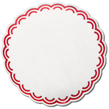 Gläserunterlagen Tissue, 7-lagig bordeaux rund, Ø 90 mm
