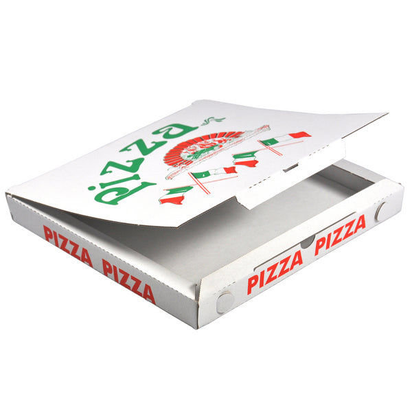Pizzakarton Vicenza 280 x 280 x 30 cm Weiss / Farbdekor