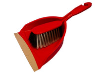 Kehrgarnitur Smart mit Lippe, Rosshaar rot Kunststoff