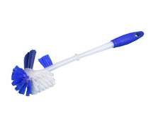 WC-Besen Finesse Doppelrandreiniger Blau/Weiss