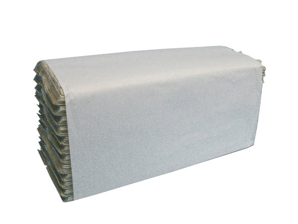 Handtuch 2-lagig C-Falzung grau 25x31cm