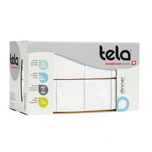 Serviette Dinner Tela, 3-lag. weiss, FSC 40x40cm, 1/8-Falz