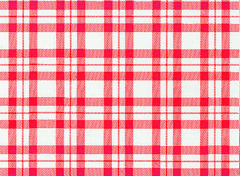Tischset Ecossais 50 g/m2 aus Papier rot/weiss 30 x 40 cm, 1-lagi