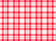 Tischset Ecossais 50 g/m2 aus Papier rot/weiss 30 x 40 cm, 1-lagi