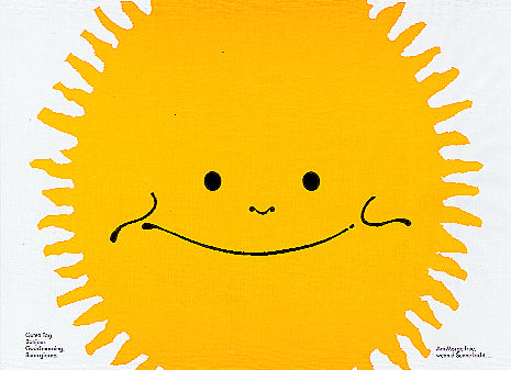 Tischset GoodMorning Sonne 50 g/m2 Papier weiss/gelb 28 x 40 cm,
