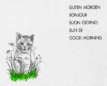 Tischset Katze 50 g/m2 aus Papier 28 x 39 cm, 1-lagig