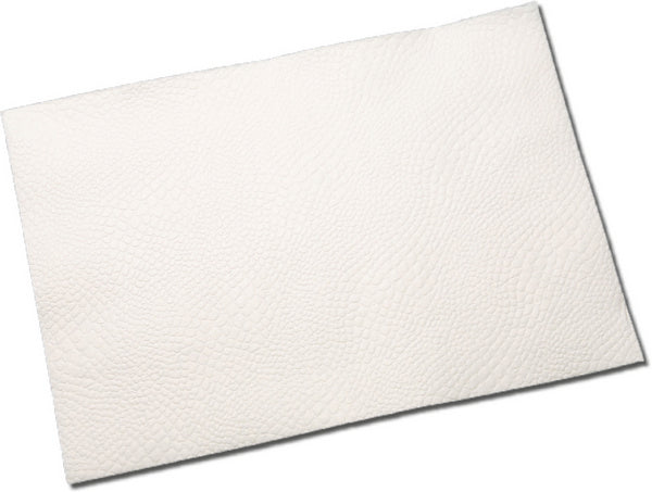 Tischset Krokoprägung weiss 28x38cm