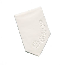 Kannenhalter 9-lagig, Blümchen weiss 5x8,5 cm