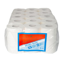 Putztuchrollen Mini- Soft Starline, 2lg. weiss, Zellstoff 20x20cm