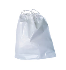 Kordelzugtragtasche aus Plastik Weiss 25x28x2.5cm