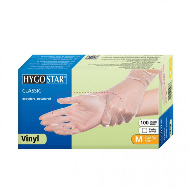 Vinylhandschuhe CLASSIC  gepudert weiss M