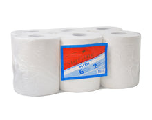 Putztuchrollen Midi Starline, 2-lagig weiss, Zellstoff 24x36cm,45