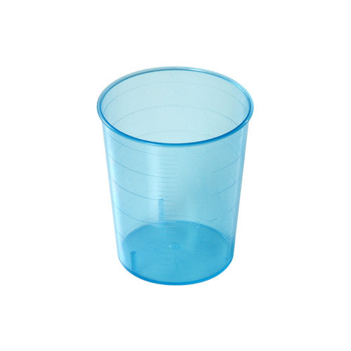 Medizinbecher 25ml mit Graduierung blau PP