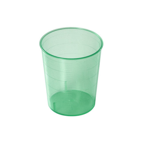Medizinbecher 25ml mit Graduierung grün PP