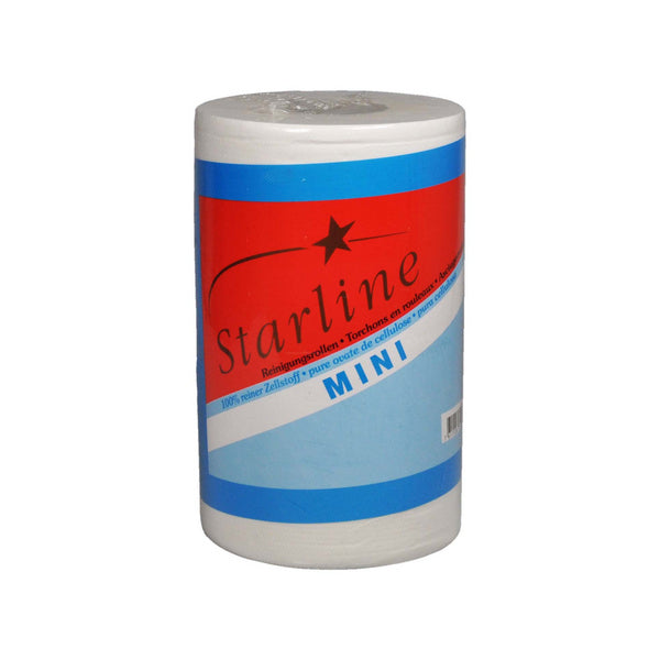 Putztuchrollen Mini Starline, 1 lagig weiss, Zellstoff 20x38cm,31