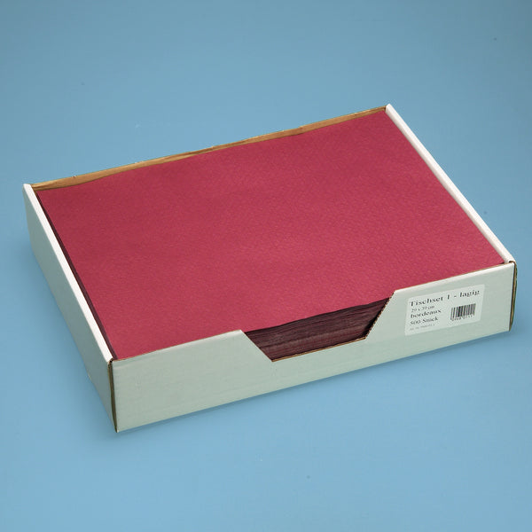 Tischset 1-lagig Starline Shetland bordeaux 29x39 cm
