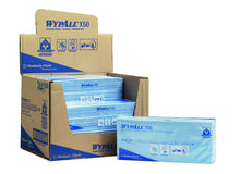 Wischtuch Wypall X50 Interfold gefaltet blau 24.5 x 41.6 cm