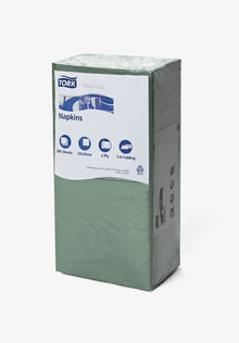 Servietten 2-lagig Tork Advanced dunkelgrün 24x24cm, 1/4 Falz
