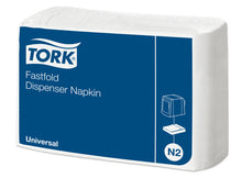 Spenderservietten Tork Universal weiss, 1-lagig 24x30cm, N2-Syste