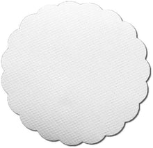 Gläserunterlagen Nadelprägung, Papier weiss rund, Ø 90 mm