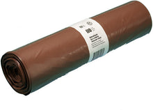 Kehrichtsäcke 110lt OKS mit Verschlussb. braun, 0.05mm 350/350x11