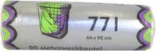 Einlagebeutel 77lt PE-HD, 0.008mm transparent 330/330x920mm