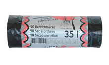 Kehrichtsäcke 35lt Twintie, HD-LLD/PE grau, 0.03mm 360/200x880mm