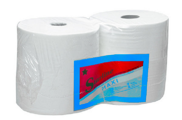 Putztuchrollen Starline MAXI 1-lag. weiss, Zellstoff 38x28cm,1710