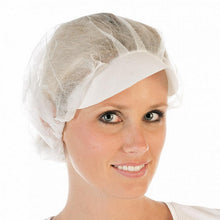Haube mit Schirm aus PP-Vlies weiss 50cm Durchmesser