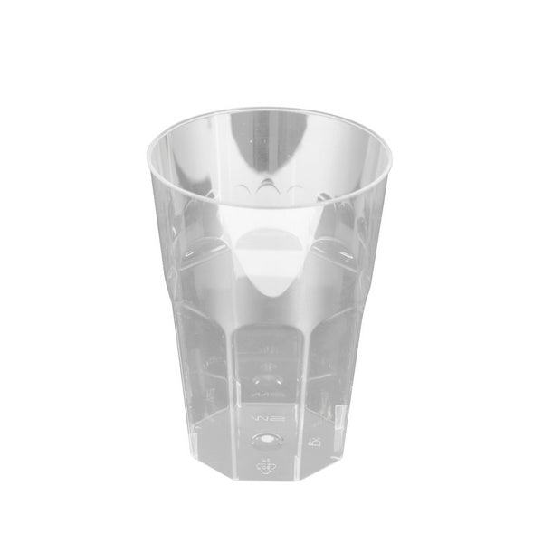 Becher "Cocktail" 8-eckig 3dl, PS, fest, zerbrechlich, geeicht, g