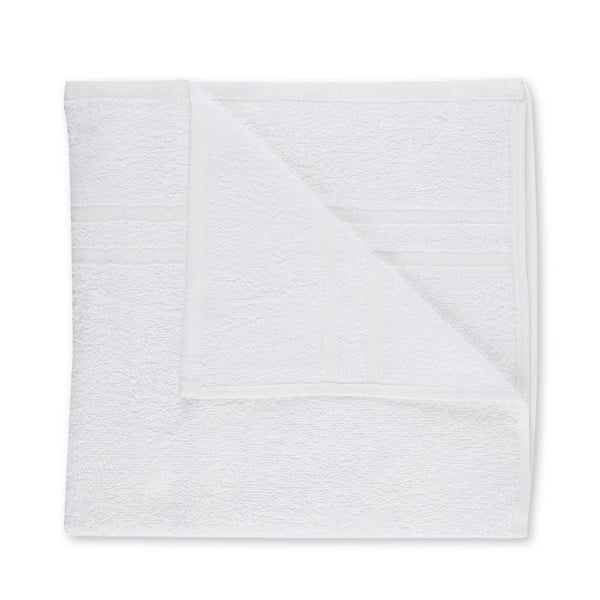 Handtuch Badet. Eco 100% Baumwolle weiss 70 x 140 cm