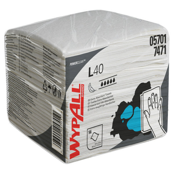 Wischtuch Wypall L40 1-lag., 1/4 Falzung weiss 30,5 x 31,8 cm