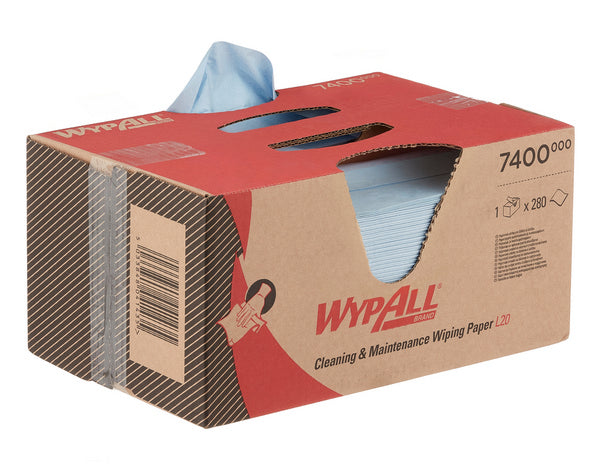 Wischtuch Wypall L20 Extra, Brag Box 2lg. blau, Airflex,280Bl. 33